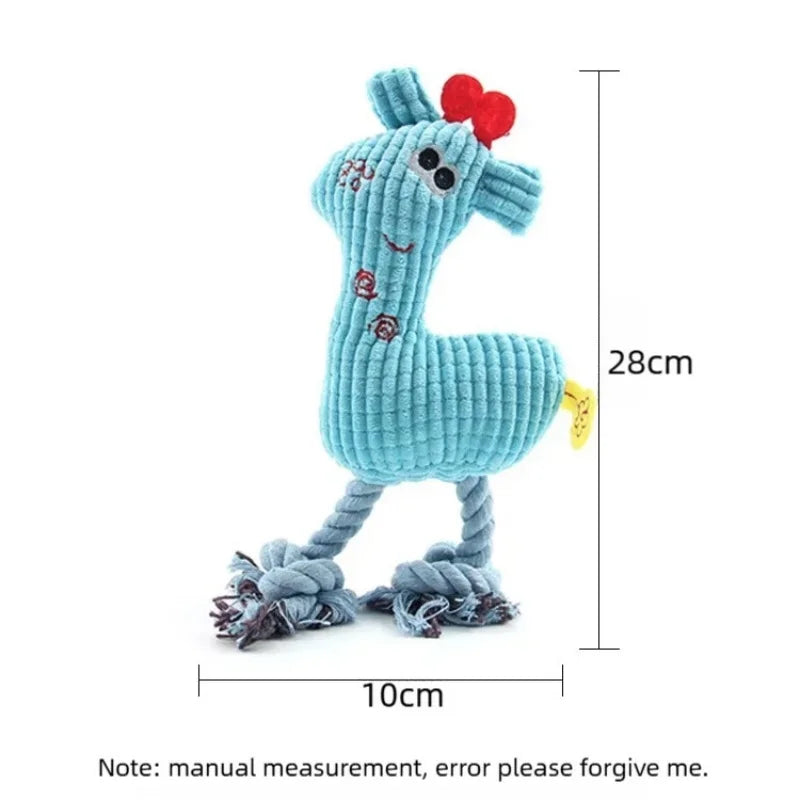 Plush Bone Squeaky Dog Toy
