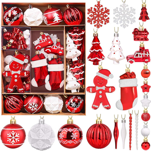 71 Count Christmas Ball Ornaments for Holiday Decor