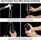Wine Aerator Electric Wine Decanter Best Sellers One Touch Red -White Wine Accessories Aeration Work with Wine Opener for Beginner Enthusiast - Spout Pourer - Great Fathers Day Gift