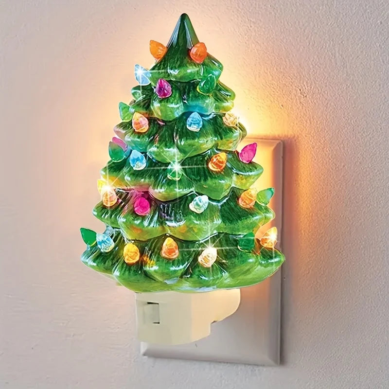 3D Christmas Tree Night Light LED Flashing Wall Decor for Home Indoor Christmas Decorations Gift