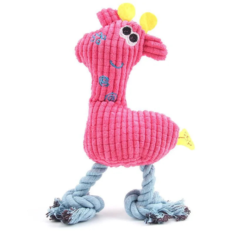 Plush Bone Squeaky Dog Toy