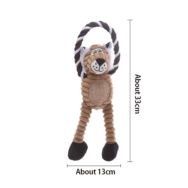Plush Bone Squeaky Dog Toy