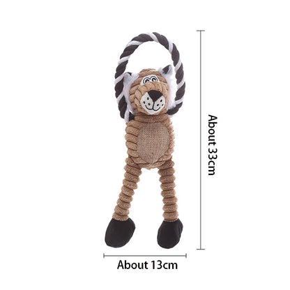 Plush Bone Squeaky Dog Toy