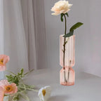 Nordic Striped Retro Glass Vase