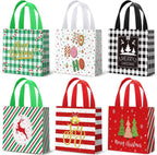 48 Pieces Christmas Gift Bulk Reusable Cute Christmas Tote Bag