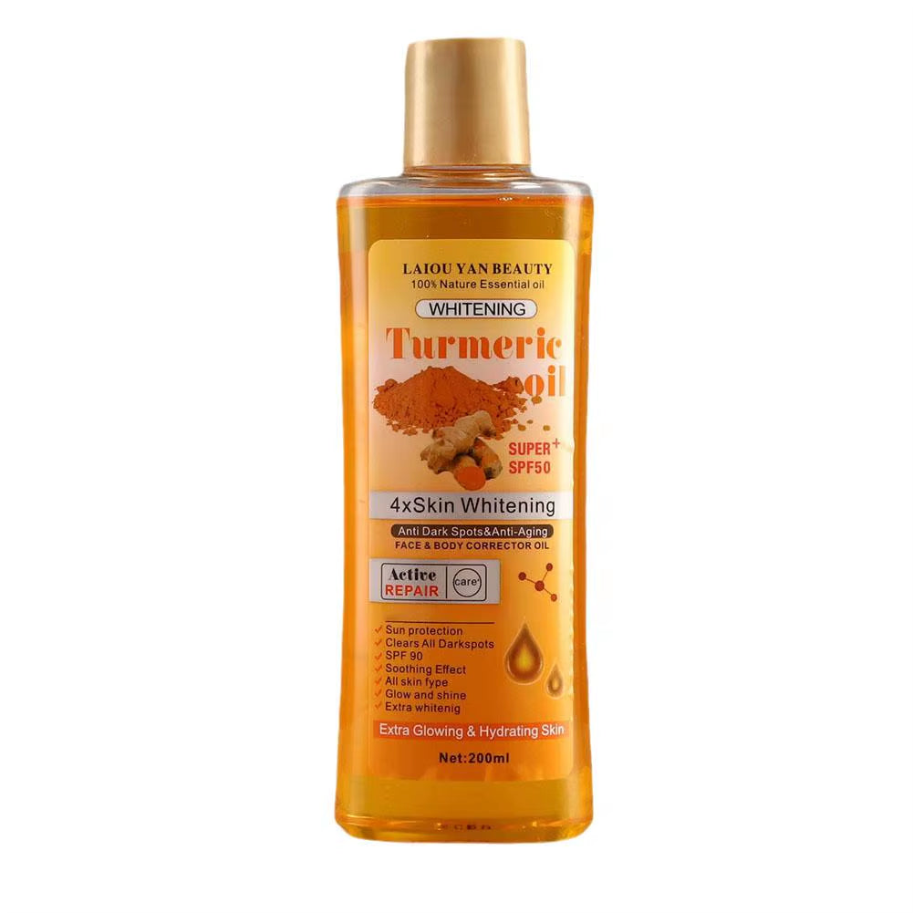 Turmeric Essential Oil Facial Body Massage Oil Moisturizing Diffuser Aromatherapy Brightening Smoothing Body Face Skin Care 200M