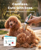 Dog Grooming Clippers with LED Display for Dogs & Cats