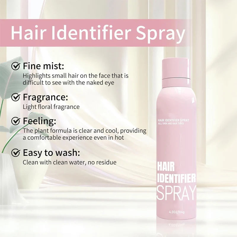 Hair Identifier Spray for Face Shaving, Skin Body Hair Identifying Spray,Moisturizing and Skin Care Set