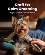 Dog Grooming Clippers with LED Display for Dogs & Cats