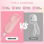 Heated Eyelash Curler, Electric Eyelash Curler with 2-Temp Modes & Type-C Charging, 8S Fast Heat 3S Style 24H Lift for Long-Lasting Natural Effortless Curls, Mini Heated Lash Curler for Women(Pink)