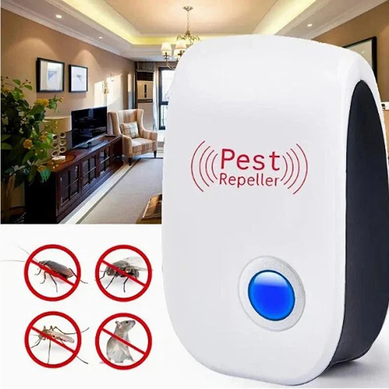 6Pcs Ultrasonic Pest Repeller, Pest Control Plug in Indoor Pests for Mosquito, Insects,Cockroaches, Rats, Bug, Spider
