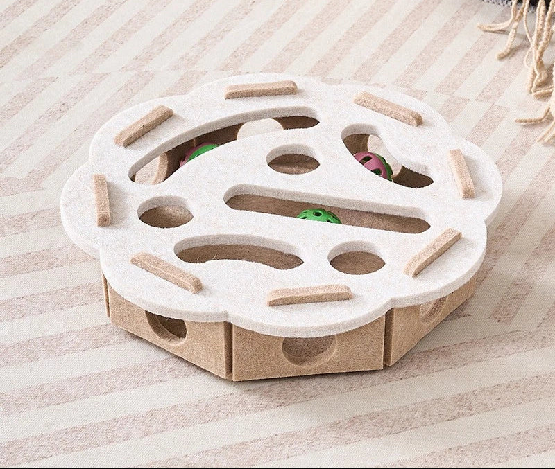Interactive Felt Cat Puzzle Toy