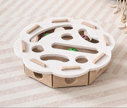 Interactive Felt Cat Puzzle Toy