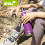 17Oz Stainless Steel Water Bottle,Double Walled Vacuum Leakproof,Silver | Cola Shape Vacuum Insulated Stainless Steel Water Bottle, Double Walled Design for Sports, School & Daily Outdoor Use