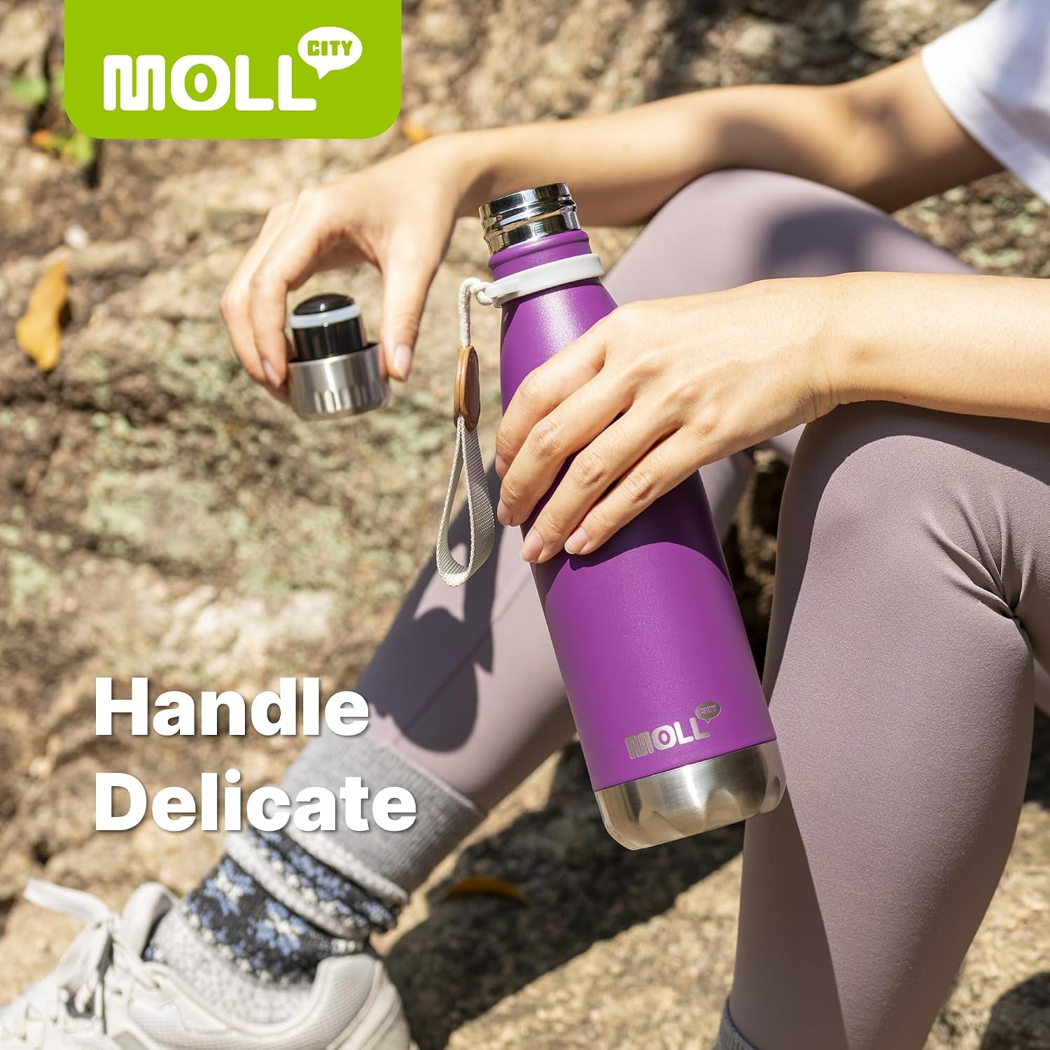 17Oz Stainless Steel Water Bottle,Double Walled Vacuum Leakproof,Silver | Cola Shape Vacuum Insulated Stainless Steel Water Bottle, Double Walled Design for Sports, School & Daily Outdoor Use