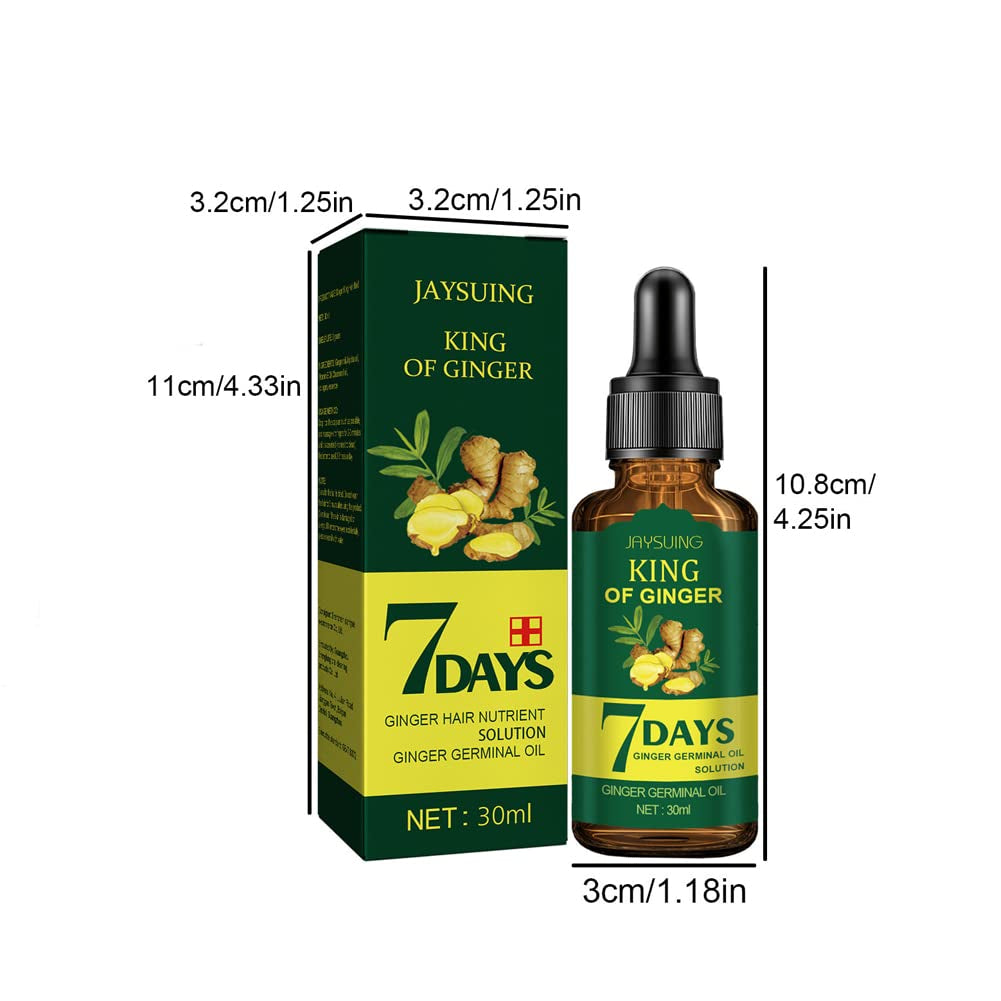 4-8 Pack Ginger Hair Growth Serum Germinal Oil Regrow 7 Days Loss Treatment (4 Pack)