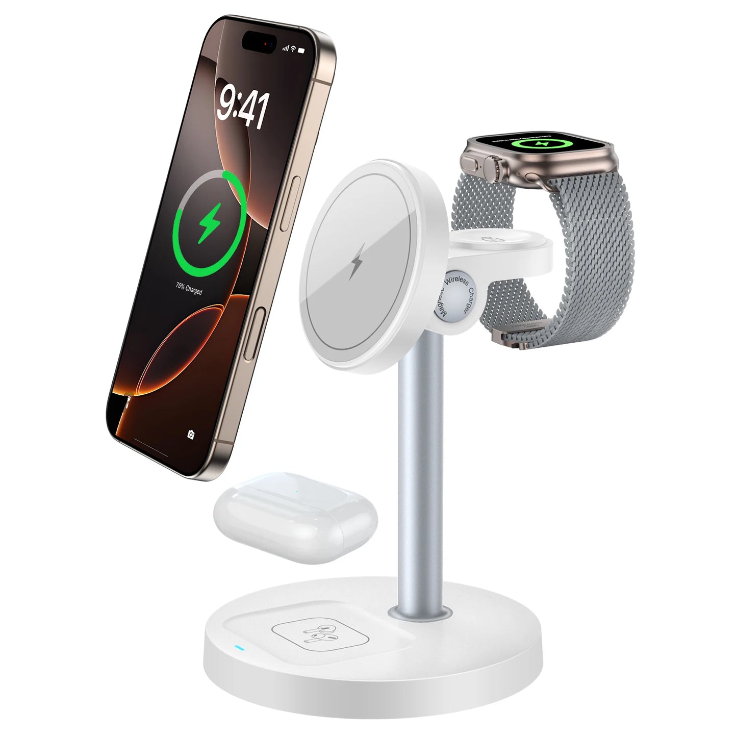 3 in 1 Magnetic Wireless Charging Stand