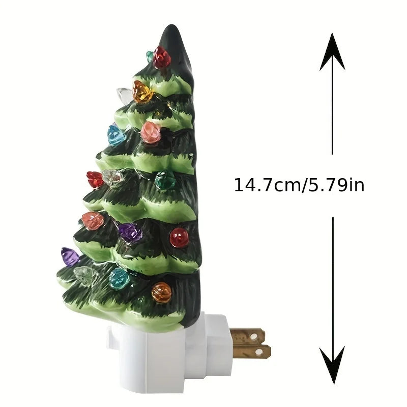 3D Christmas Tree Night Light LED Flashing Wall Decor for Home Indoor Christmas Decorations Gift
