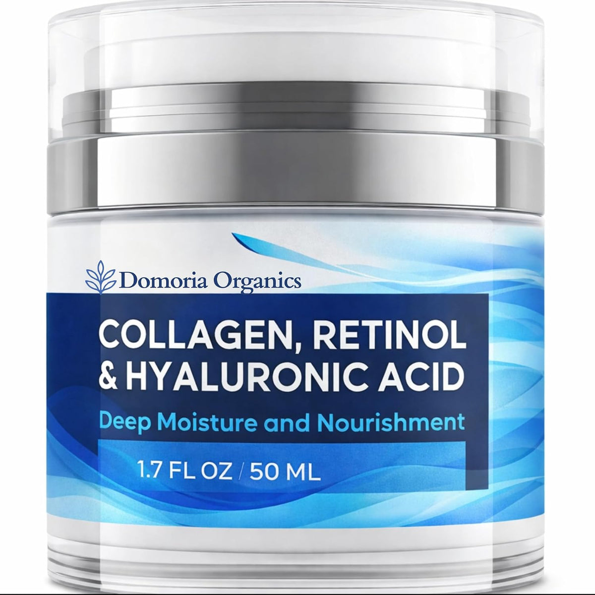Retinol Collagen & Hyaluronic Acid Moisturizer for Face & Neck, anti Aging Cream, Hydrating Cream for Women & Men, 1.7 Fl Oz