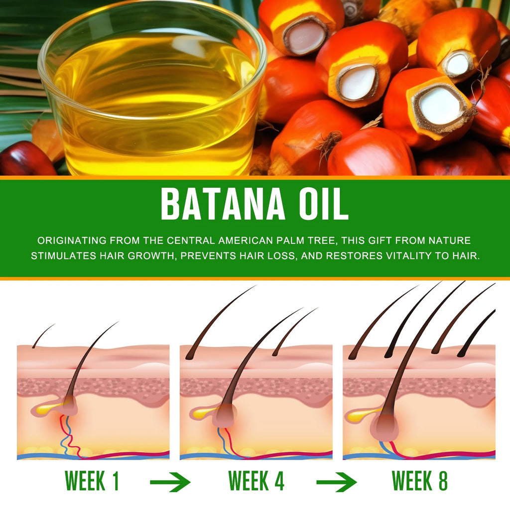 Batana Oil for Hair & Skin Care,100% Pure & Natural Batana Oil & Raw Batana Oil Hair Mask Set for Nourish & Moisturize Hair and Scalp