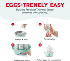 Deluxe Egg Cooker, 12 Hard Boiled Eggs, Black | Electric Double Decker Egg Poacher, Steamer & Omelette Maker Machine, Soft or Poached Eggs, Auto Shut-Off, Bpa-Free