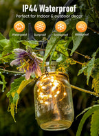 Fairy Lights Battery Operated with Remote, 66FT 200LED String Light