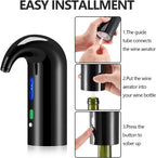 Wine Aerator Electric Wine Decanter Best Sellers One Touch Red -White Wine Accessories Aeration Work with Wine Opener for Beginner Enthusiast - Spout Pourer - Great Fathers Day Gift